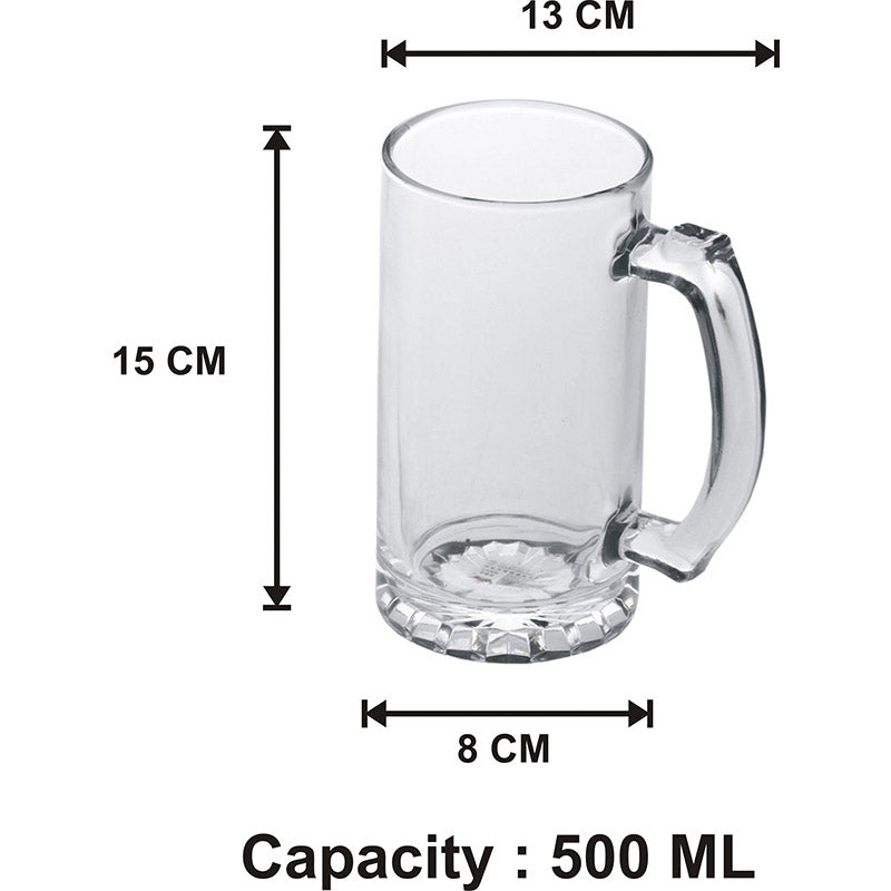 Buy Herio Beer Mug (500 ML) - Set Of Six Beer Mug from Vaaree