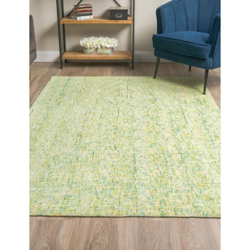 Buy Handloom Harmony Hand Woven Rug - Green & Blue Rugs from Vaaree