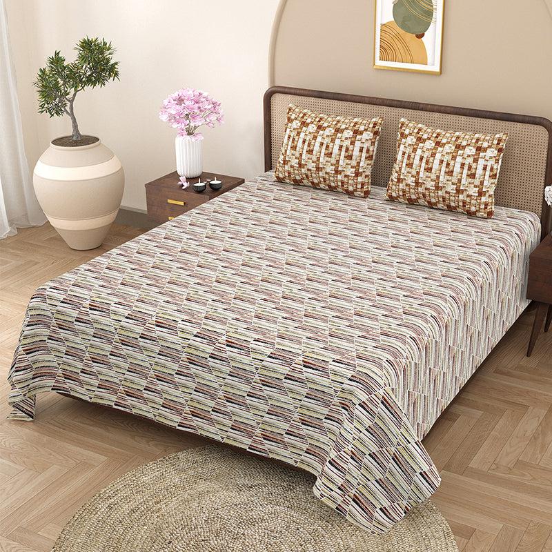 Buy Oliver Abstract Bedsheet Bedsheets from Vaaree