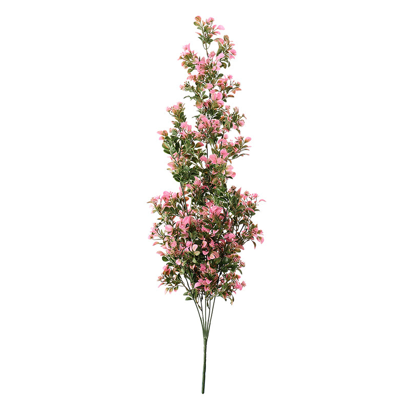 Buy Faux Pink Flower Vine With Metal Wall Stand Artificial Plants from Vaaree