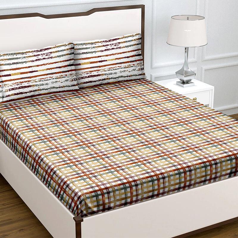 Buy Fred Geometric Bedsheet Bedsheets from Vaaree