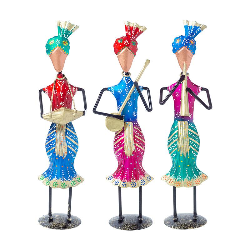 Buy Harminonia Folk Showpiece - Set Of Three Showpiece from Vaaree