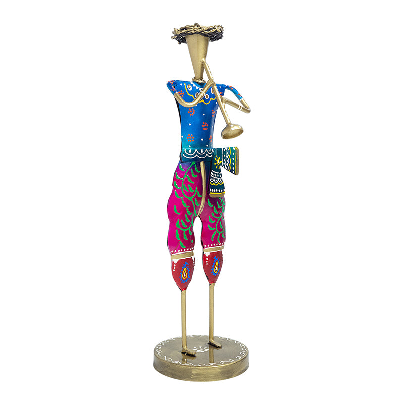 Buy Decorative Man With Flute Showpiece Showpieces from Vaaree