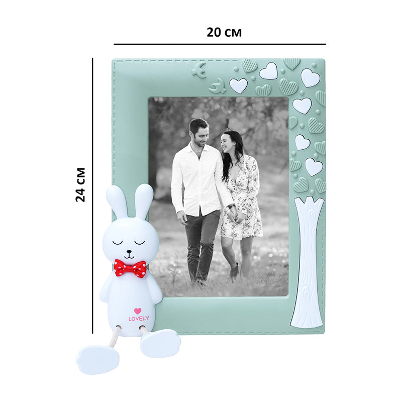 Buy Atura Sea Green Bunny Photo Frame Photo Frames from Vaaree