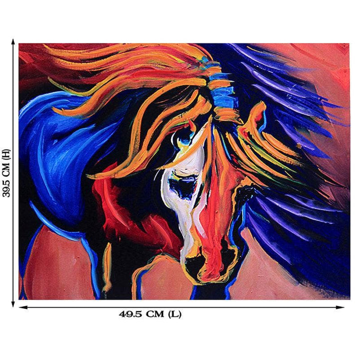 Buy Deep Shades Horse Wall Painting at Vaaree online | Beautiful Wall Art & Paintings to choose from