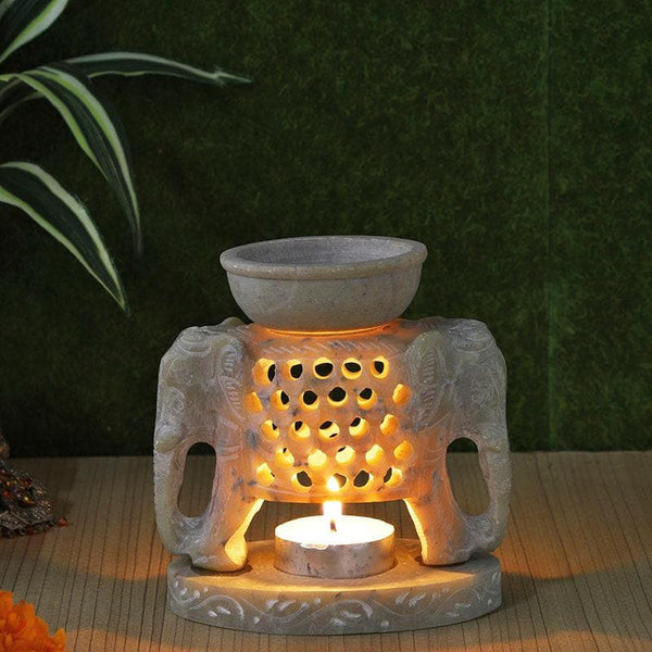 Buy Gayanand Tealight Holder with Oil Diffuser at Vaaree online | Beautiful Tea Light Candle Holder to choose from