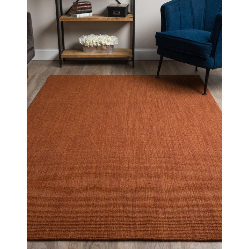 Buy Ethereal Hand Woven Rug - Rust Rugs from Vaaree