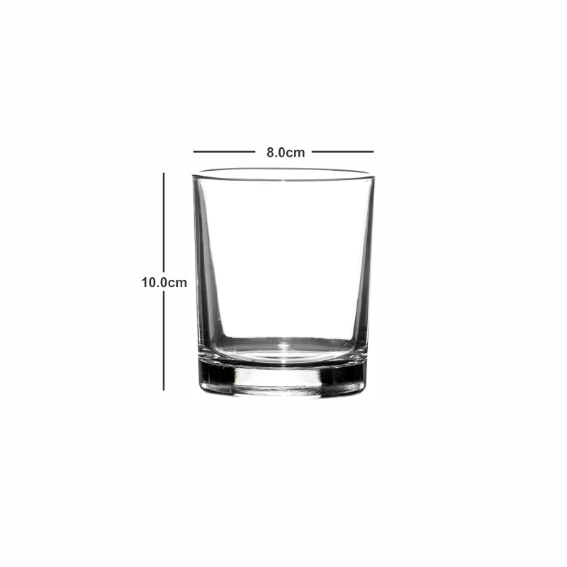 Buy Leticia Glass Tumbler (335 ML) - Set Of Six Scotch & Whiskey Glasses from Vaaree