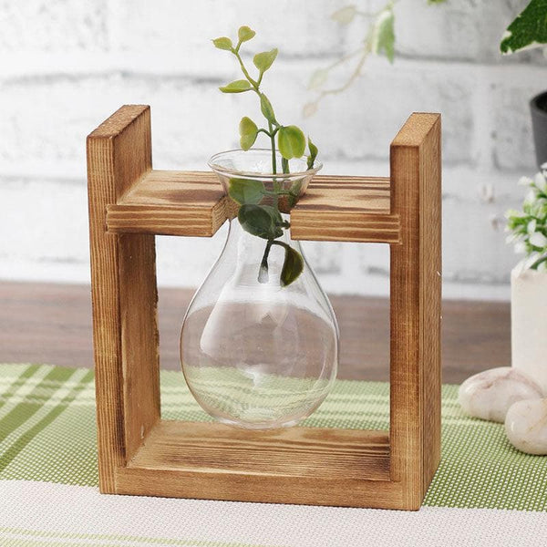 Buy Wood And Glass Vase at Vaaree online | Beautiful Vase to choose from