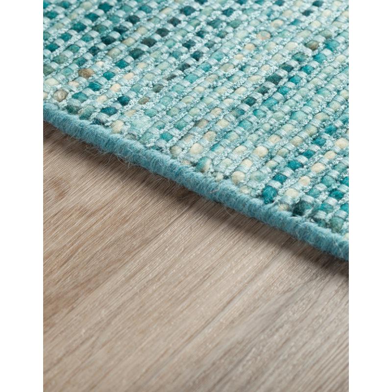 Buy Lasumi Hand Woven Rug - Teal Rugs from Vaaree