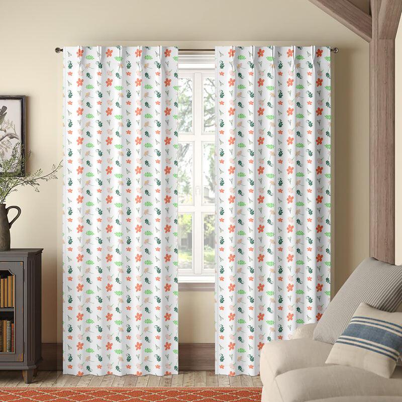 Buy Sama Floral Double Pinch Pleat Medium Width Curtain Curtains from Vaaree