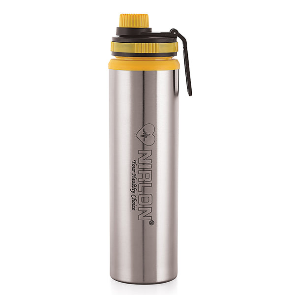 Buy Solene Stainless Steel Water Bottle (Yellow) - 900 ML Bottle from Vaaree