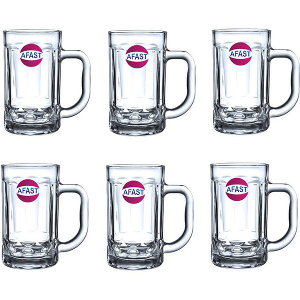 Roso Beer Mug (400 ML) - Set Of Six