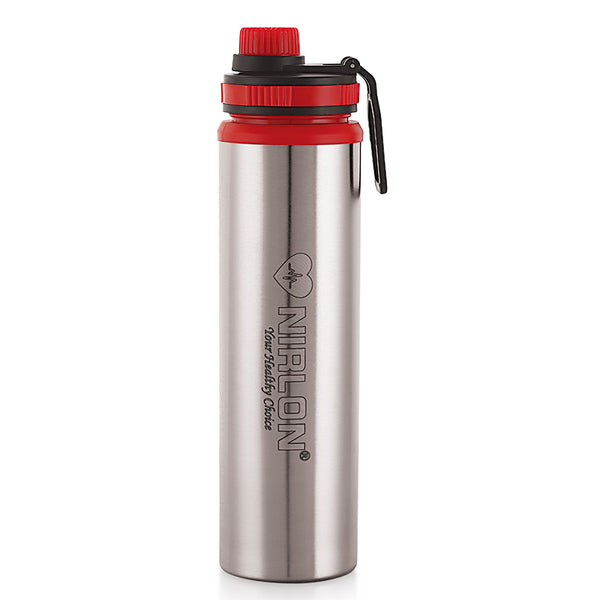 Buy Solene Stainless Steel Water Bottle (Red) - 900 ML Bottle from Vaaree