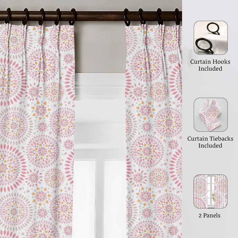 Buy Mandala Tab Top Short Width Curtain Curtains from Vaaree