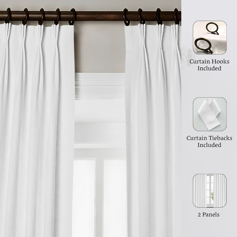 Buy Esme Tab Top Short Width Curtain - White Curtains from Vaaree