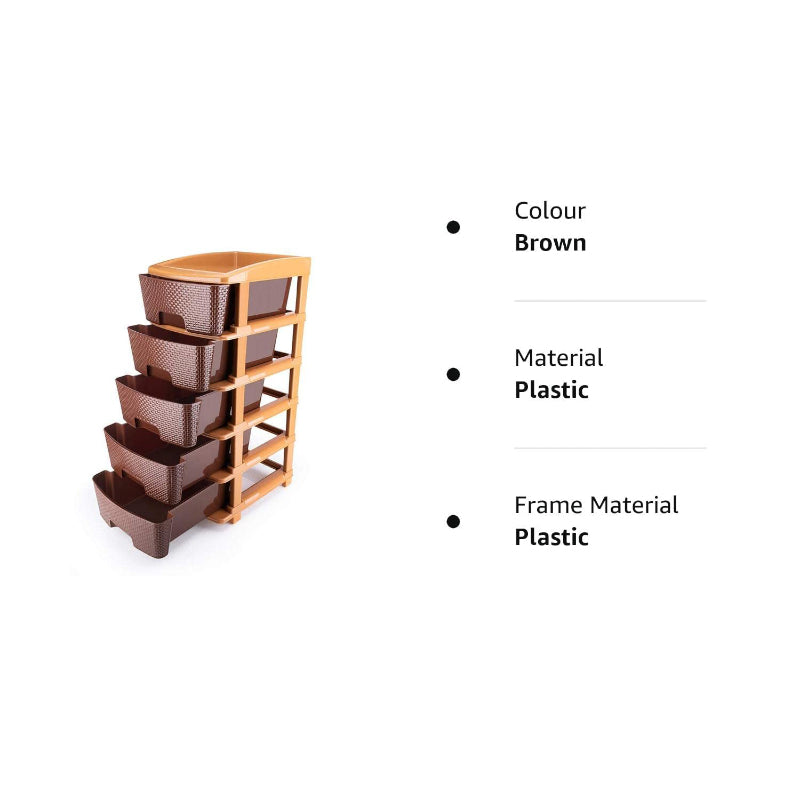 Buy Draw Stack 5 Tier Multipurpose Organizer Racks from Vaaree