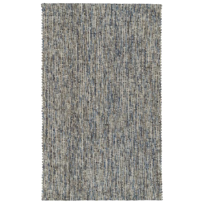 Buy Artistry Threads Hand Woven Rug - Blue & Brown Rugs from Vaaree