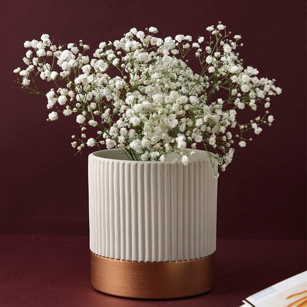 Buy Nyssa Linear Pattern Planter - White at Vaaree online | Beautiful Pots & Planters to choose from