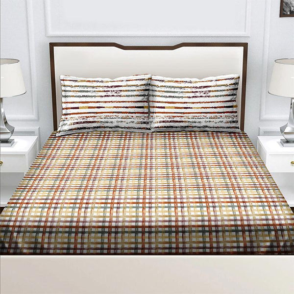 Buy Fred Geometric Bedsheet Bedsheets from Vaaree