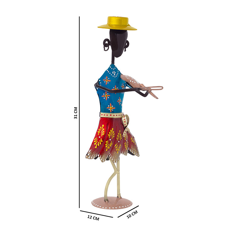 Showpieces - Handpainted Folk Lady Dance Showpiece