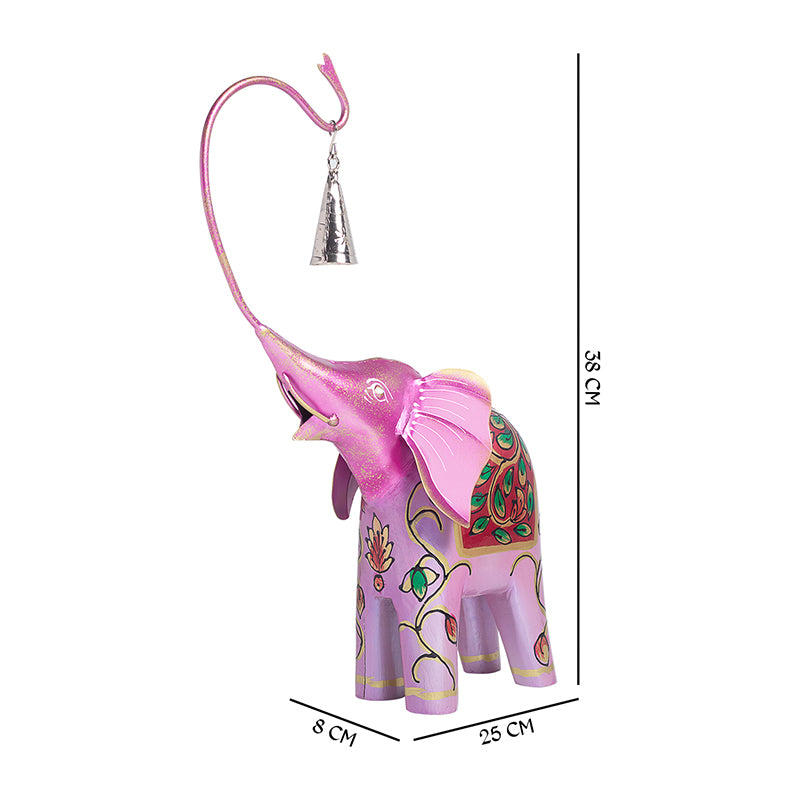 Showpieces - Handpainted Haathi Decorative Showpiece - Pink