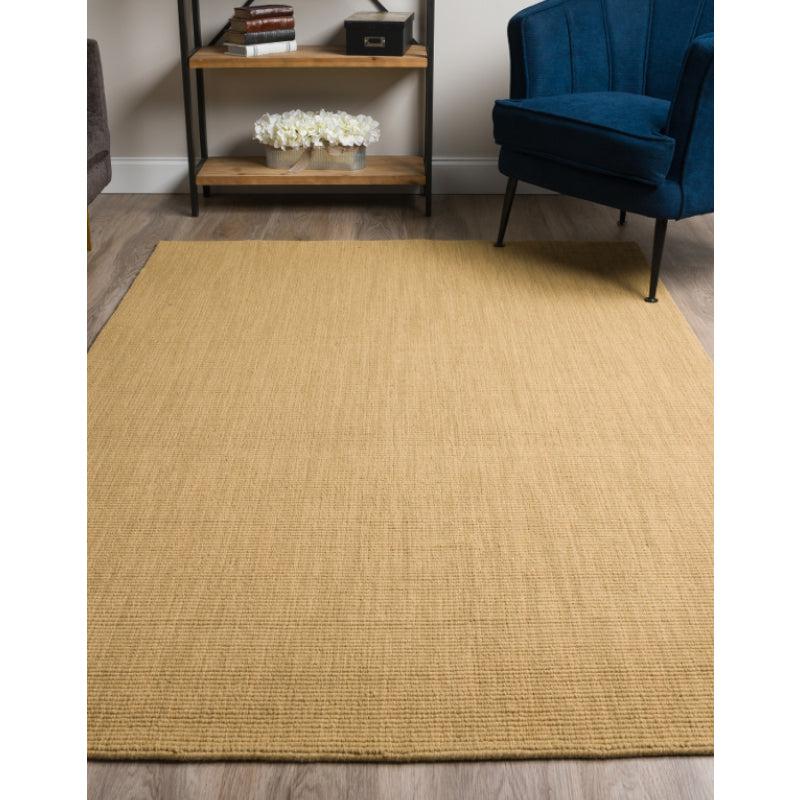 Buy Ethereal Hand Woven Rug - Mustard Rugs from Vaaree