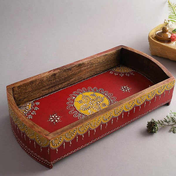 Buy Maharaja Wooden Tray at Vaaree online | Beautiful Tray to choose from