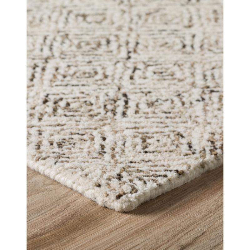 Buy Timeless Textures Hand Tufted Rug - Brown & White Rugs from Vaaree