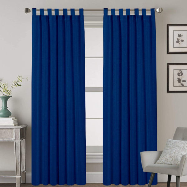 Esme Tab Top Medium Width Curtain - Royal Blue