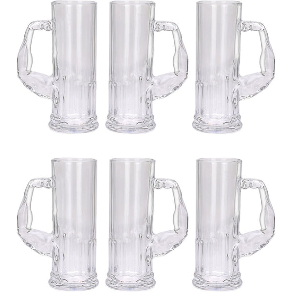 Pasha Beer Mug (600 ML) - Set Of Six