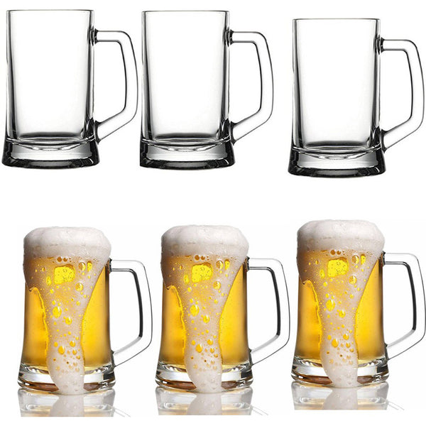 Siena Beer Mug (400 ML) - Set Of Six