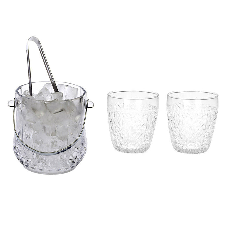 Buy Lynx 1000 MLIce Bucket With 200 ML Glass - Four Piece Set Barware Set from Vaaree