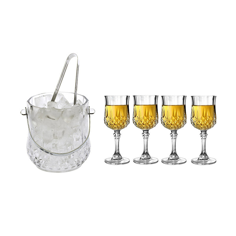 Buy Everest 1000 MLIce Bucket With 100 ML Glass - Six Piece Set Barware Set from Vaaree