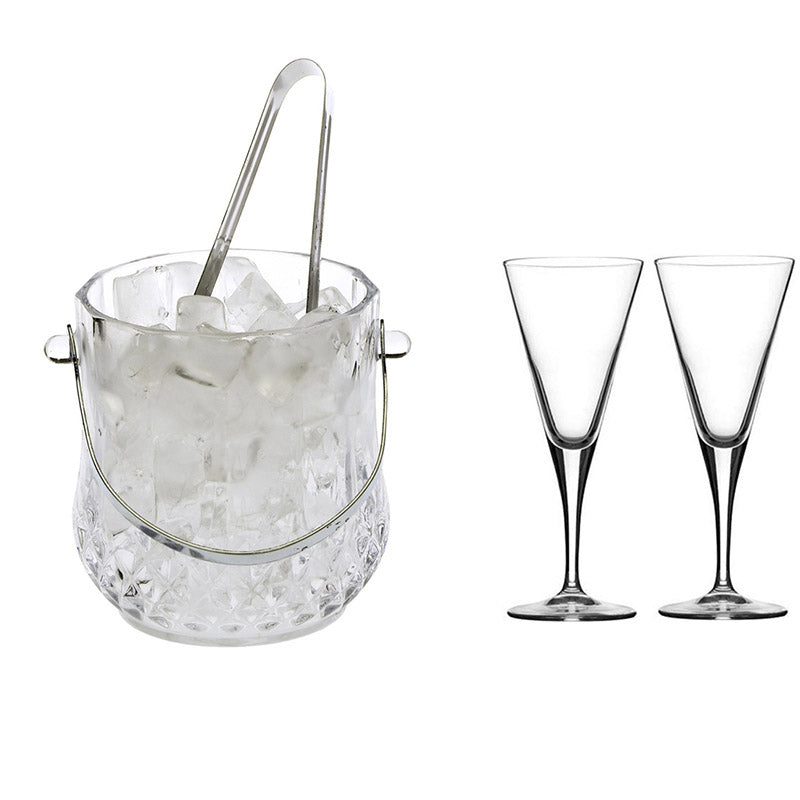 Buy Holt 1000 MLIce Bucket With 150 ML Glass - Four Piece Set Barware Set from Vaaree