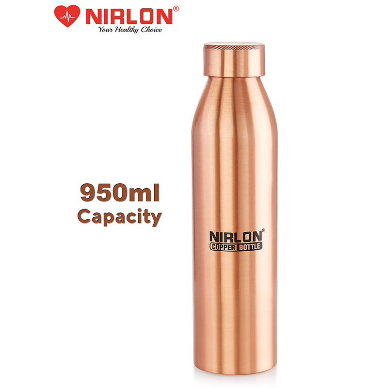 Buy Trivana Copper Water Bottle - 950 ML Bottle from Vaaree