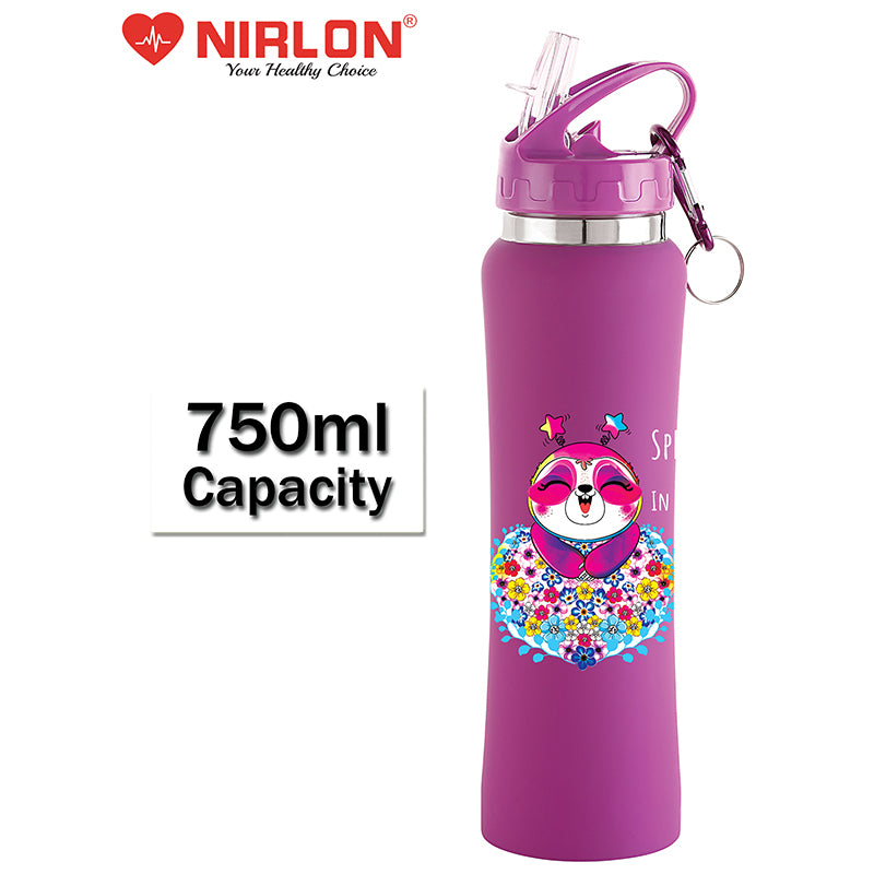 Buy Lavender Teddy Sipper Water Bottle - 750 ML Sipper from Vaaree