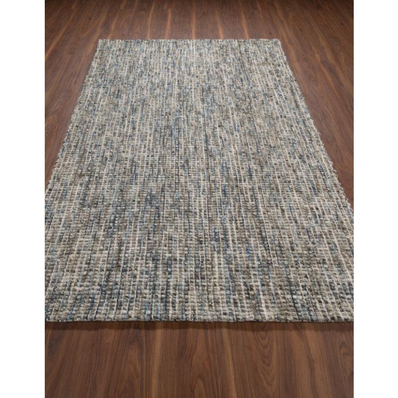 Buy Artistry Threads Hand Woven Rug - Blue & Brown Rugs from Vaaree