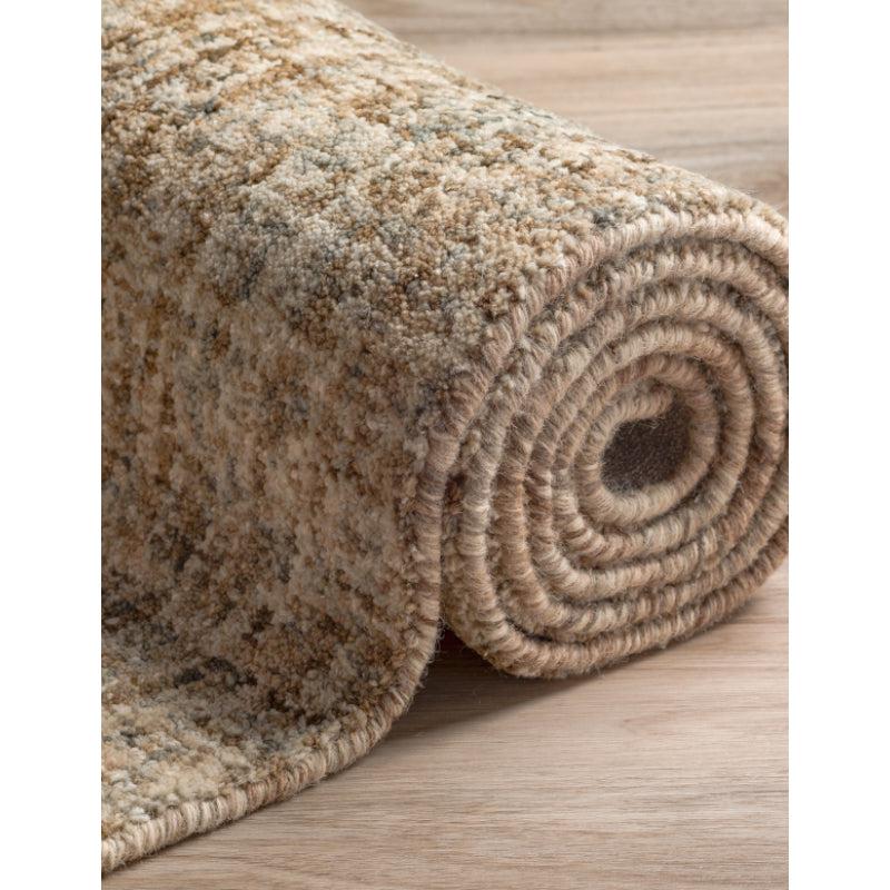 Buy Handloom Harmony Hand Woven Rug - Brown Rugs from Vaaree