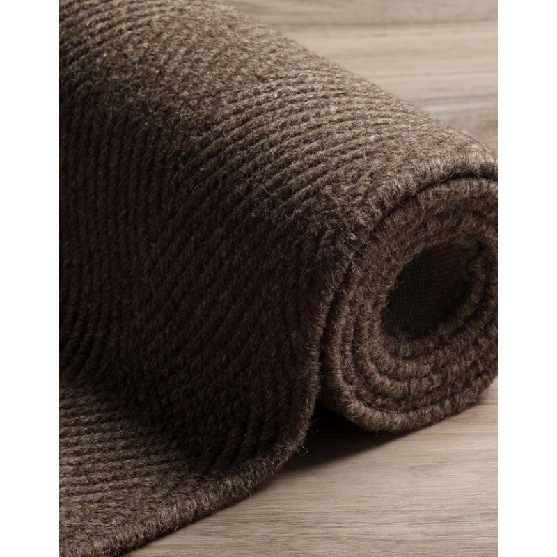 Buy Handloom Haven Rug - Dark Brown Rugs from Vaaree