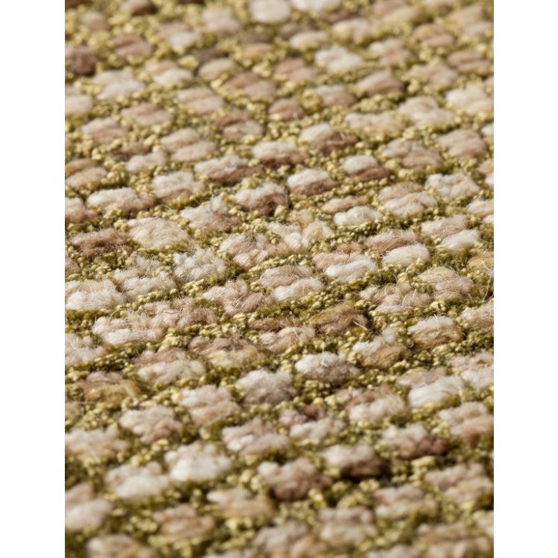 Buy Thread Tale Hand Woven Rug - Olive & Brown Rugs from Vaaree