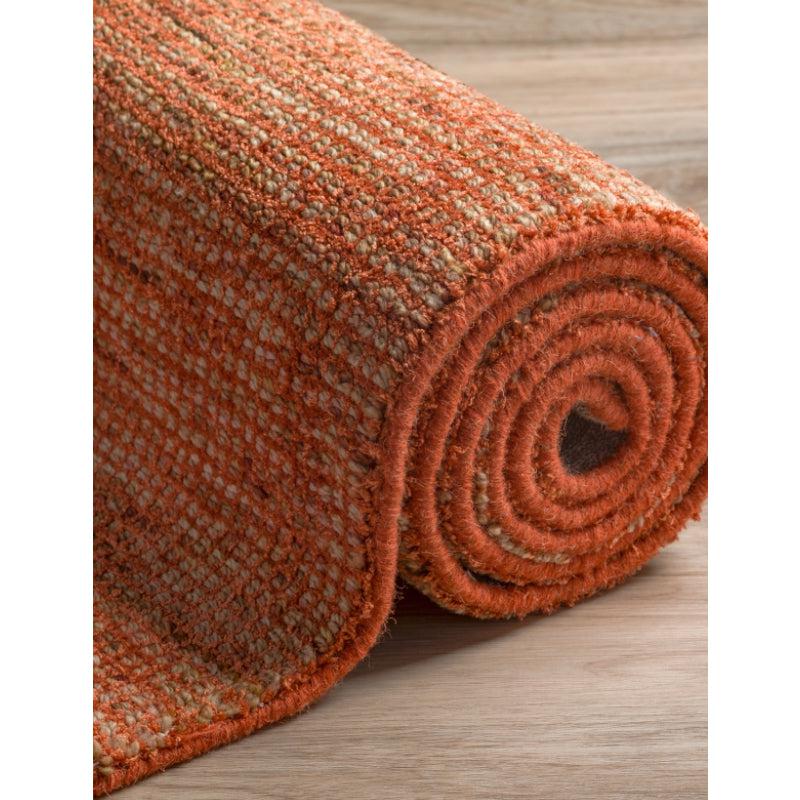 Buy Thread Tale Hand Woven Rug - Orange & Brown Rugs from Vaaree