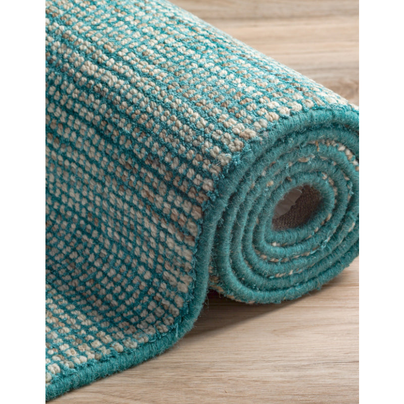 Rugs - Thread Tale Hand Woven Rug - Blue & Brown