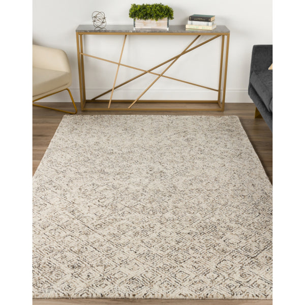 Rugs - Timeless Textures Hand Tufted Rug - Brown & White