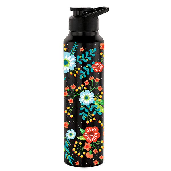 Buy Midnight Bloomia Water Bottle - 1000 ML Bottle from Vaaree