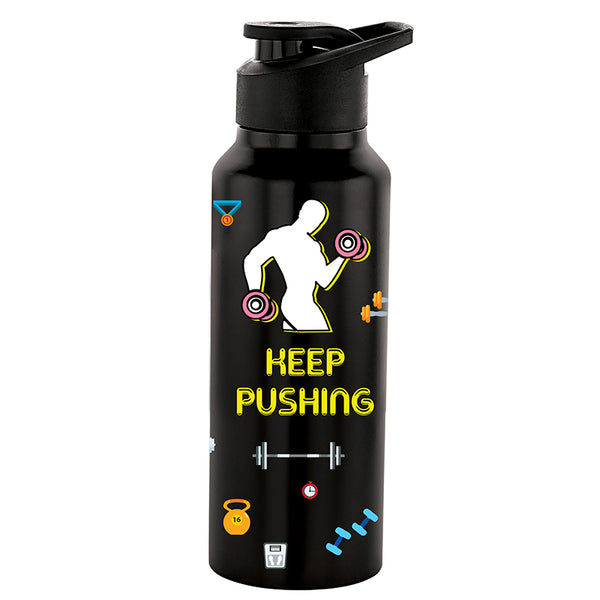 Buy Keep Pushing Water Bottle - 750 ML Bottle from Vaaree