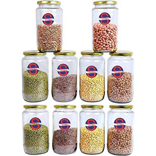 Misha Storage Jar (1000 ML) - Set Of Ten