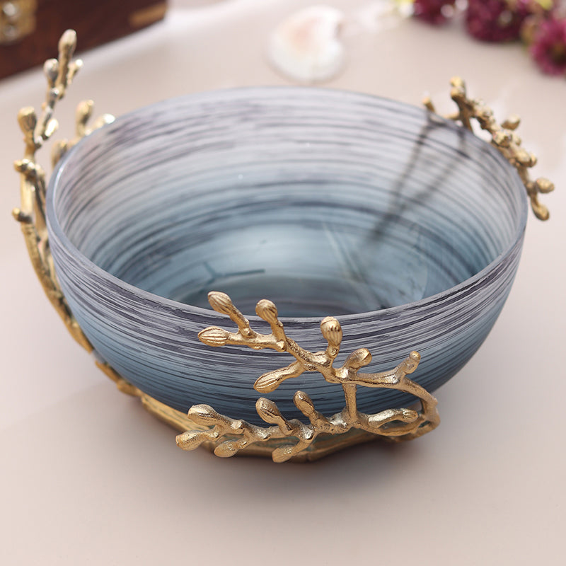 Buy Roscoe Ruma Branched Accent Bowl - Blue Accent Bowls & Trays from Vaaree