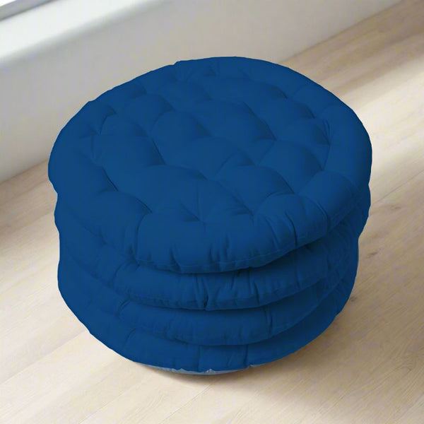 Buy Gloria Floor Cushion (Classic Blue) - Set Of Four Floor Cushions from Vaaree