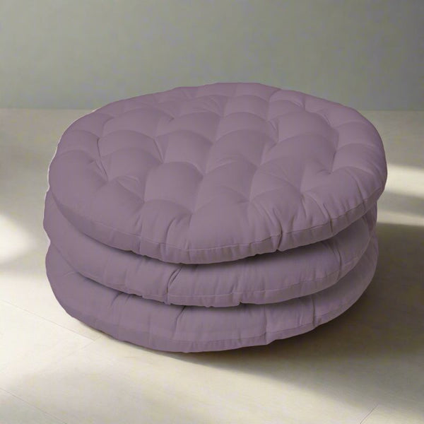 Buy Gloria Floor Cushion (Lilac Purple) - Set Of Three Floor Cushions from Vaaree